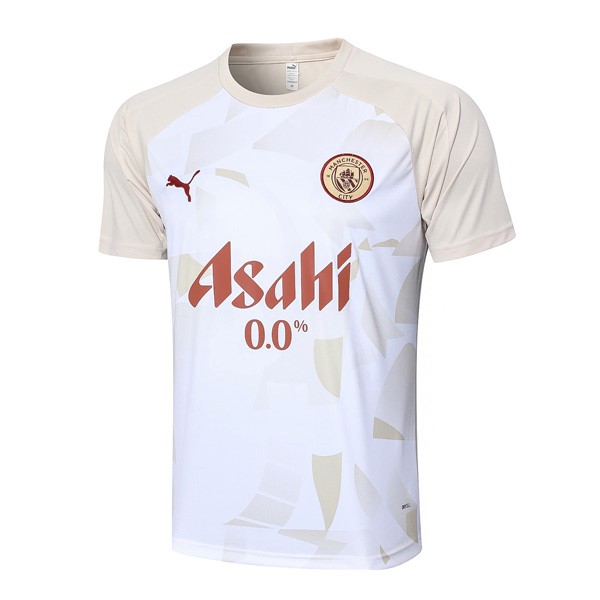 Camiseta Entrenamiento Manchester City 2024-2025 Amarillo Blanco